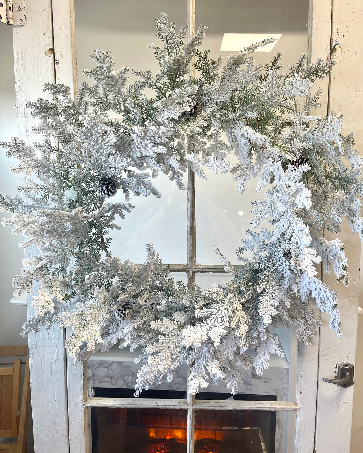 Snowy Hemingway Fir Wreath