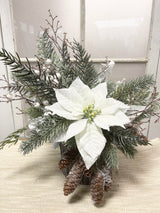 19" Woodland Snow Centerpiece