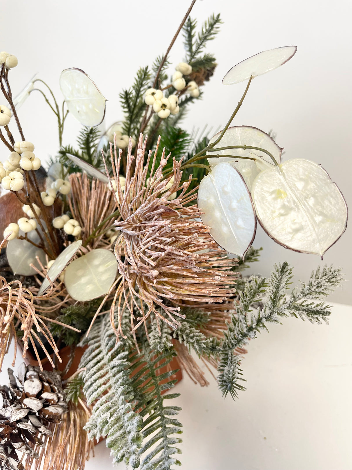 17" Rustic Winter Woods Centerpiece