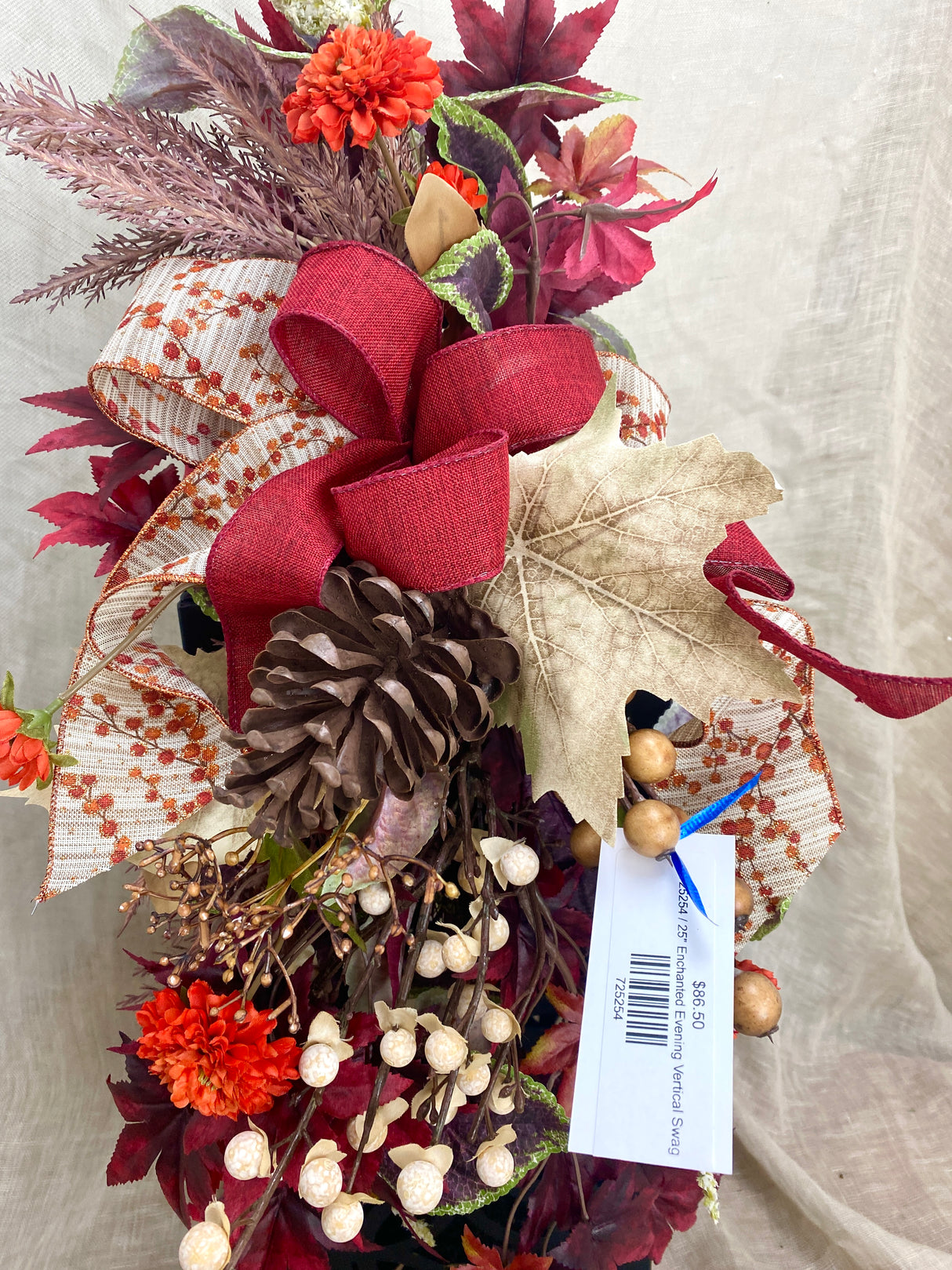 25" Enchanted Evening Vertical Swag
