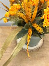 20" Fall Sunset Step Sitter