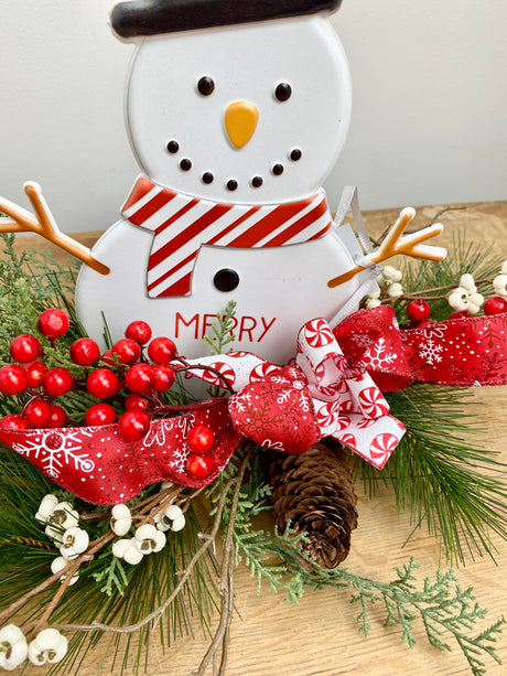 18" Merry Snowman Centerpiece