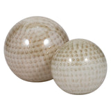 Meira Ivory Swirl Sphere- 2 Sizes