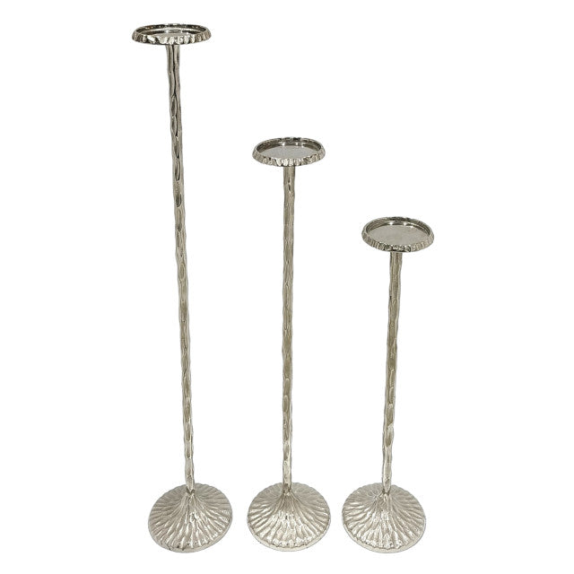 Crestin Silver Tall Candleholder- 3 Sizes