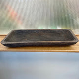 Antiqued Brown Rectangle Tray