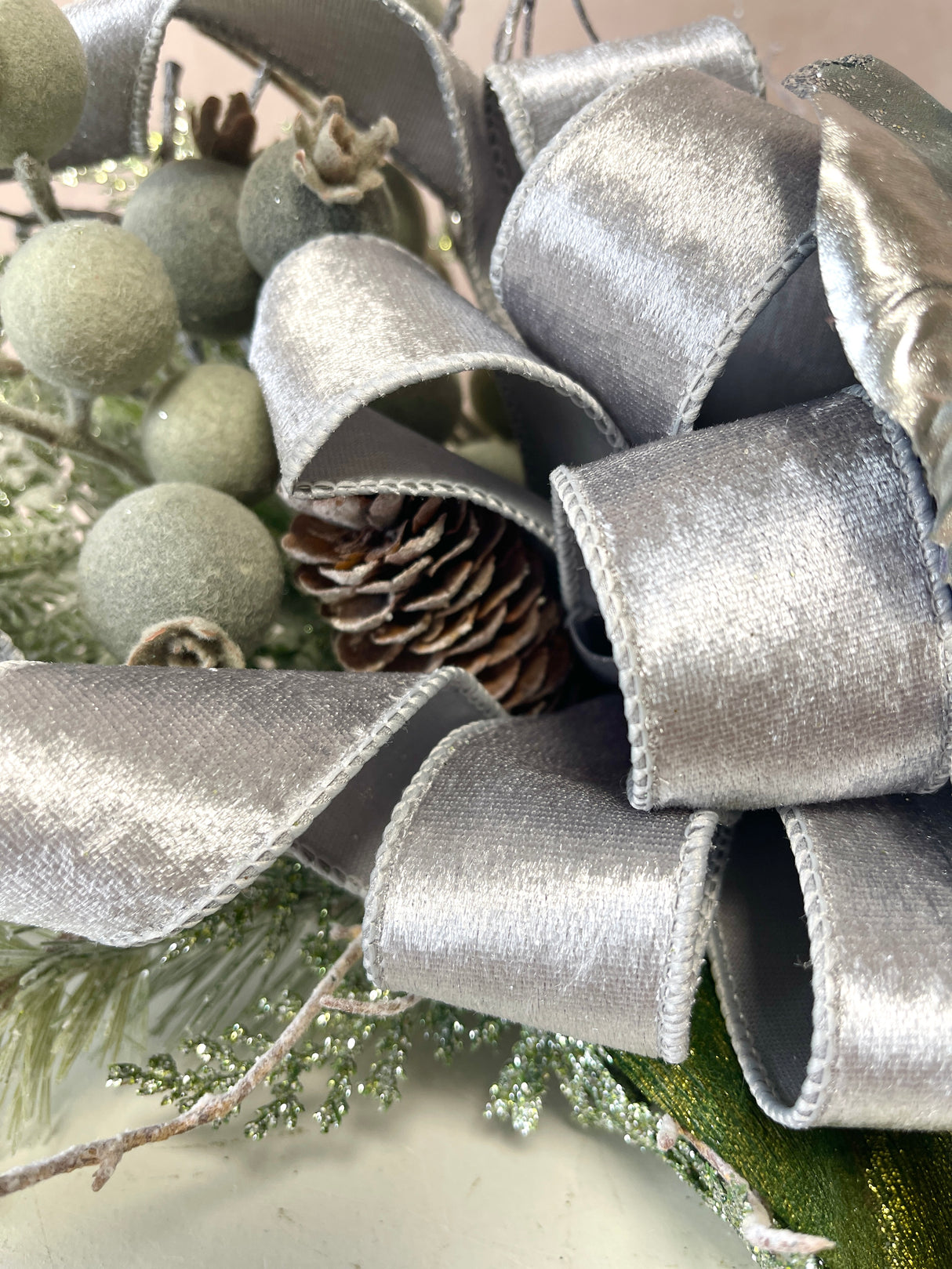 23" Blue December Swag