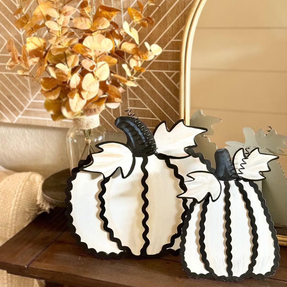 Ric Rac Pumpkin Stake - 2 Sizes