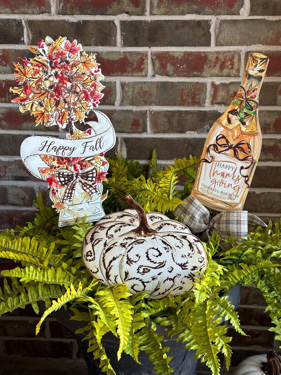 Beauty Fall Pumpkin Stake