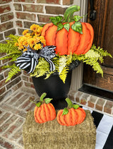 Ribbon Pumpkin Stake - 2 Styles