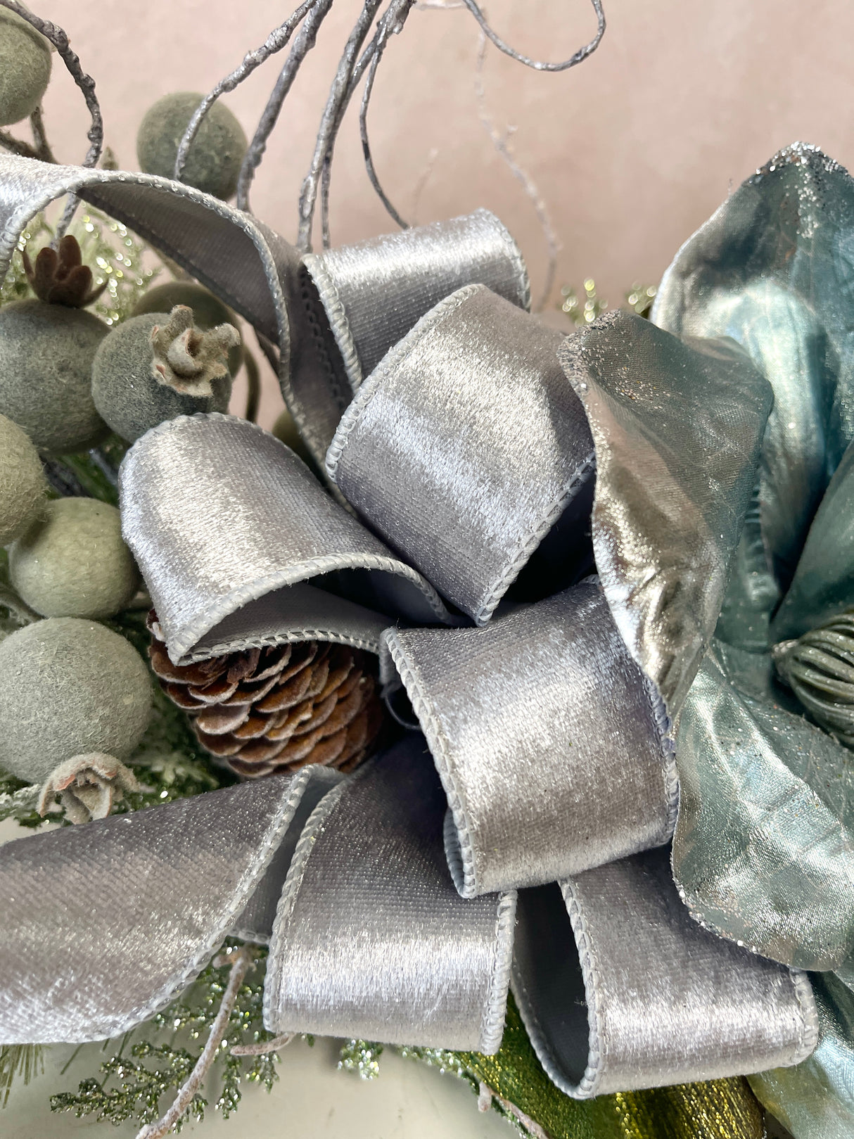 23" Blue December Swag