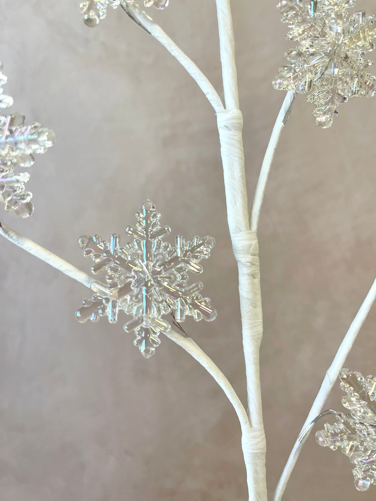 Clear Acrylic Snowflake Spray