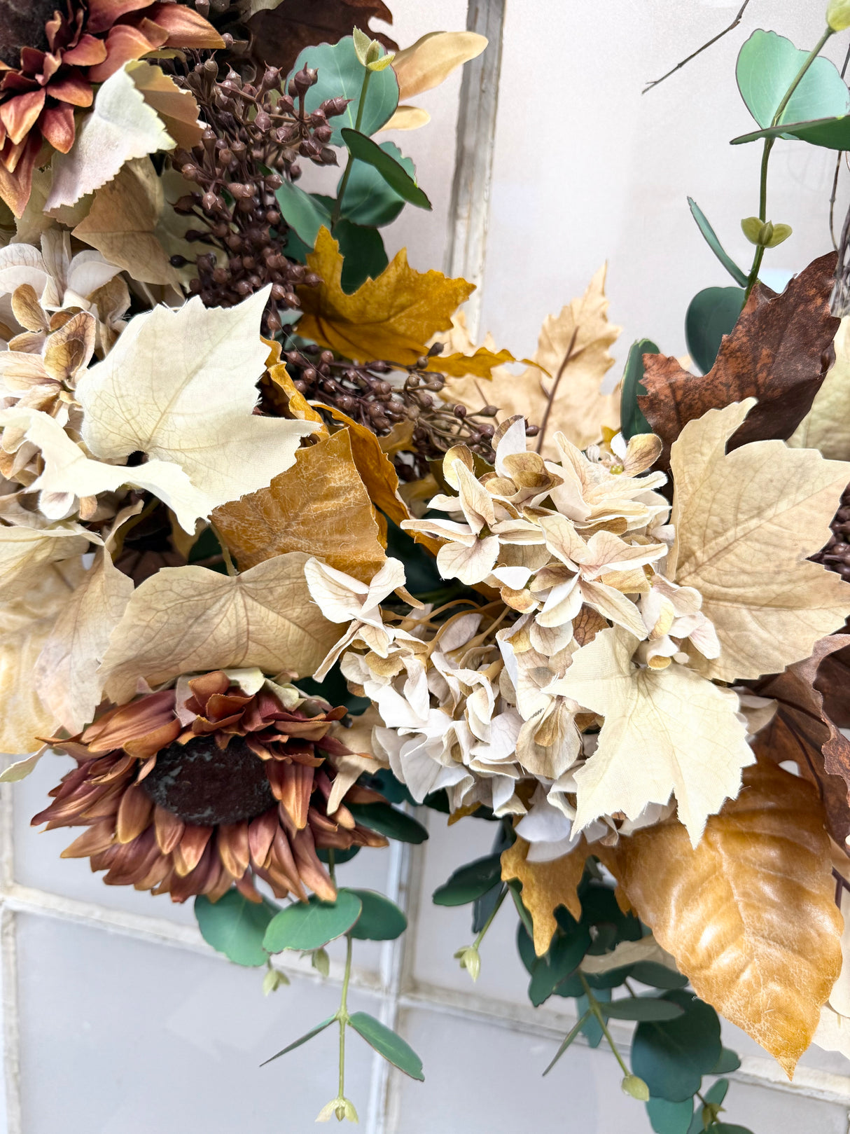 33" Growing Hydrangea Wreath
