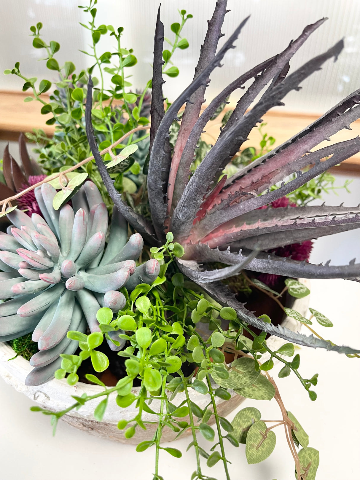 Warm Succulent Centerpiece Kit