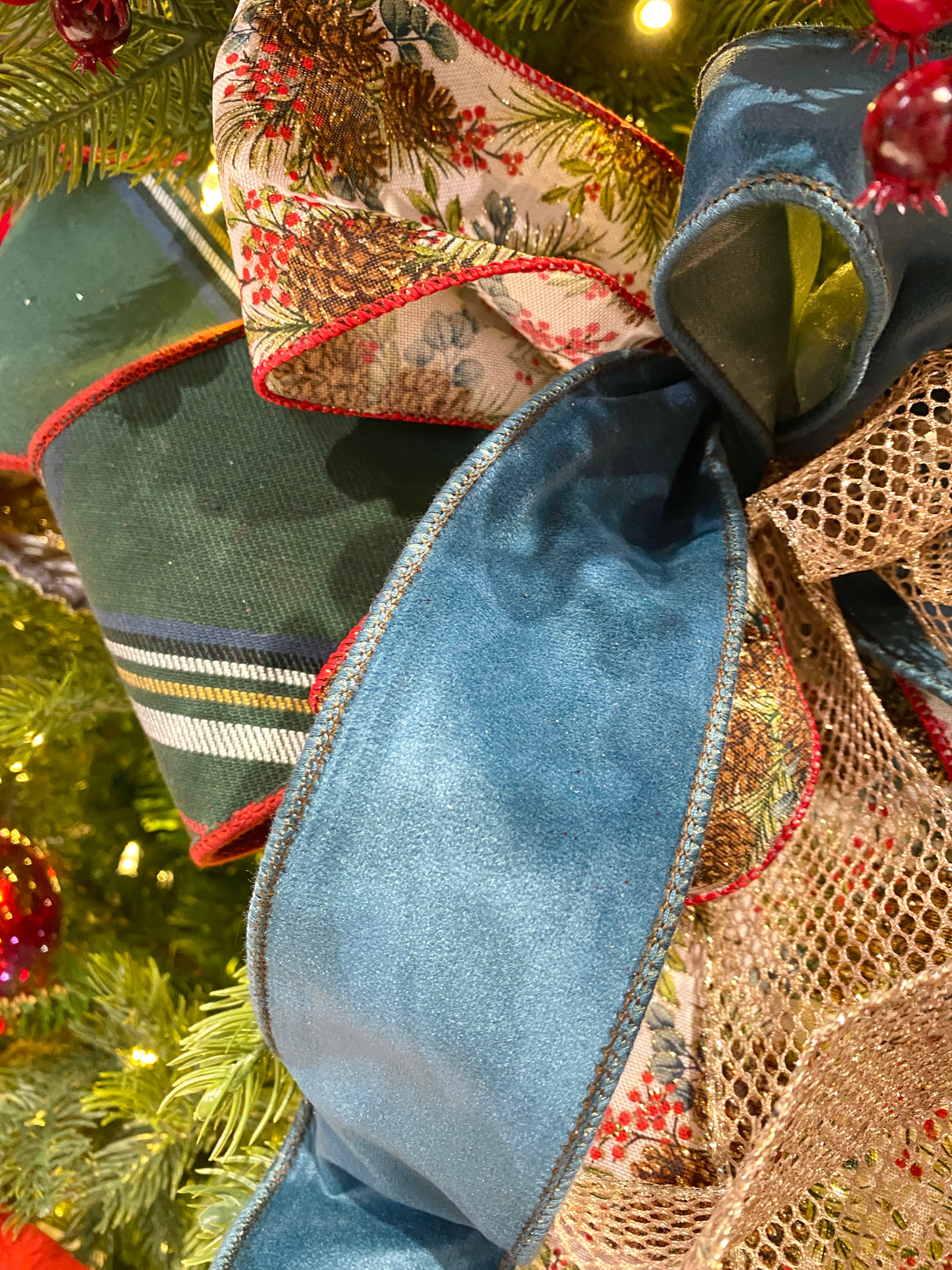 Jumbo Pinecone Cheer Bow