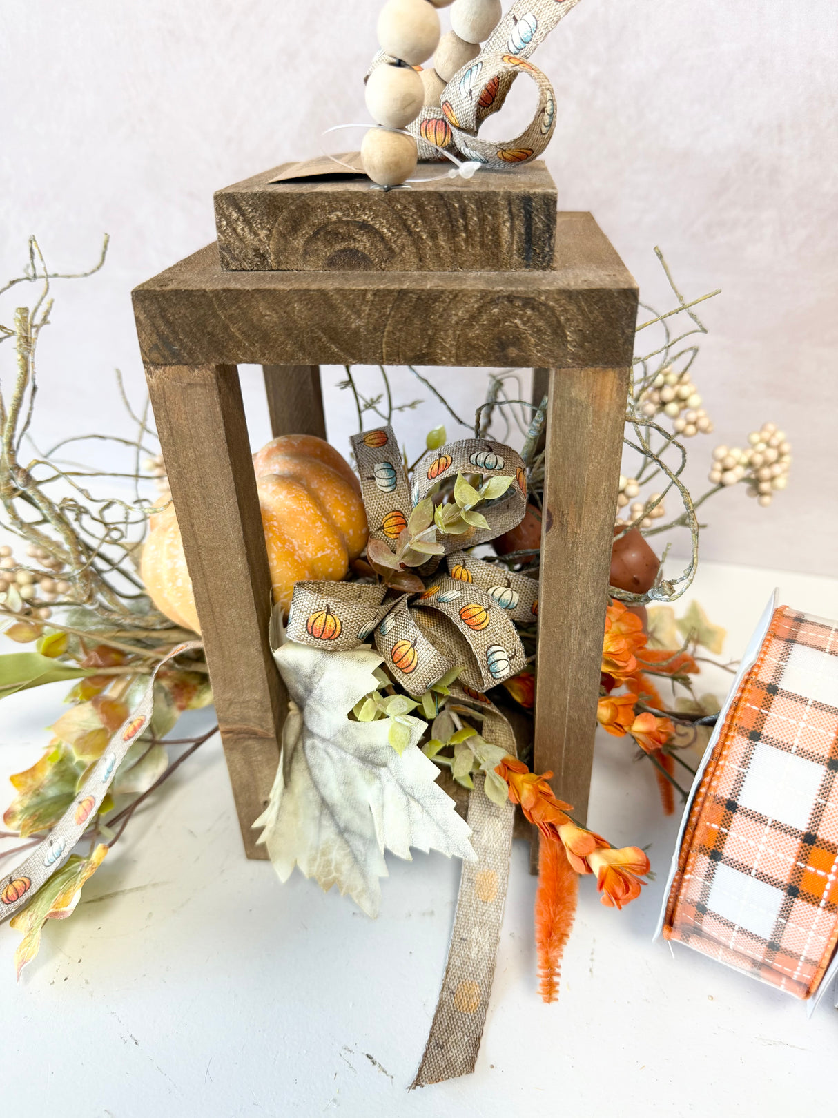 Lantern w/ Pumpkin Accent Swag Kit