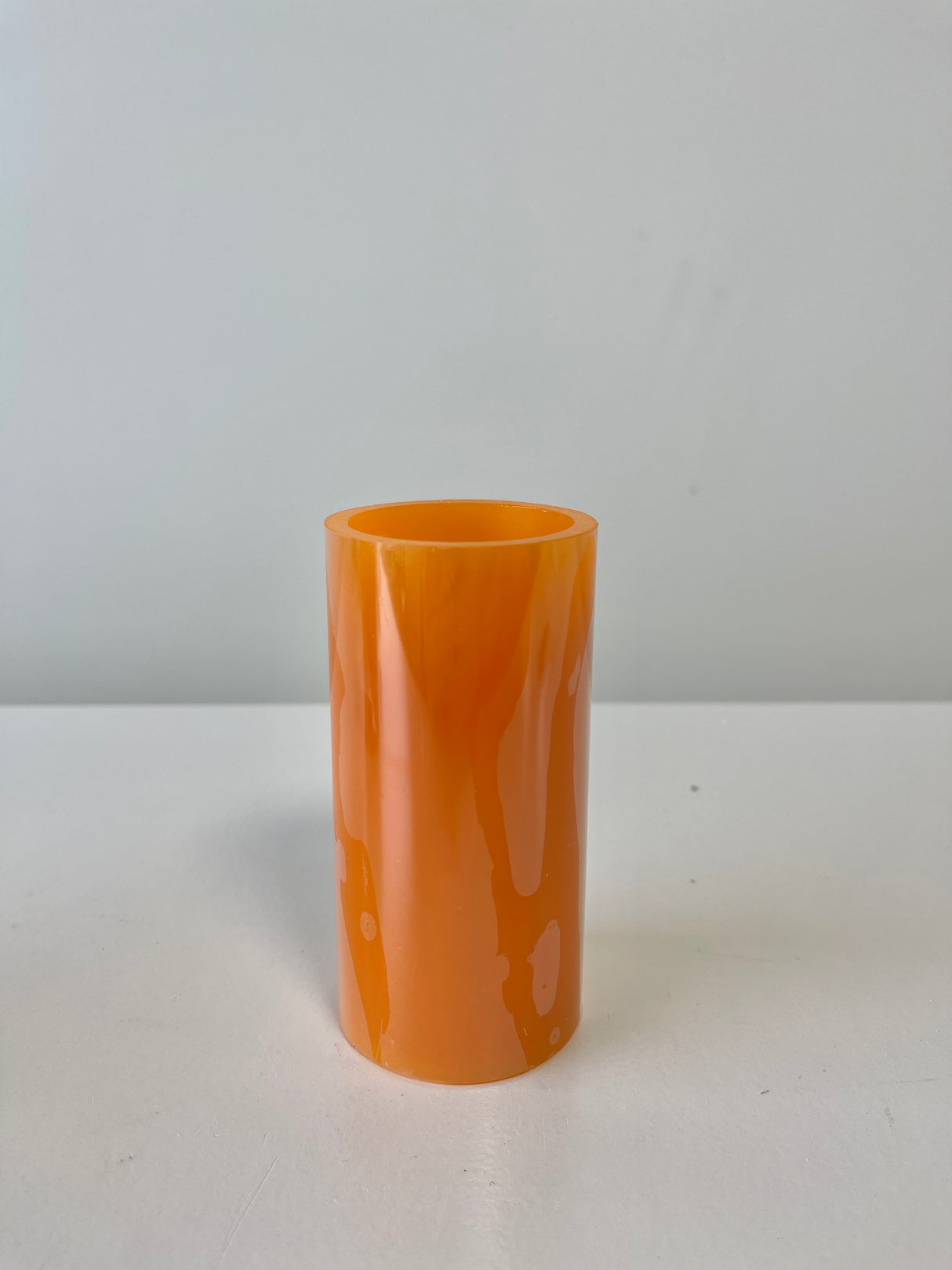 Large Orange Votive LED