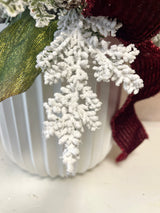 33” Snowy Wonder Porch Pot