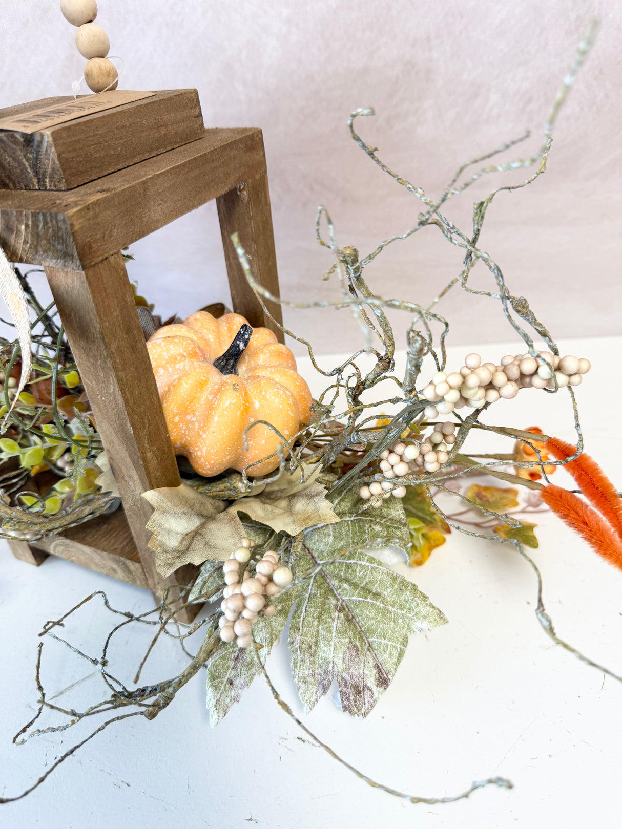 Lantern w/ Pumpkin Accent Swag Kit