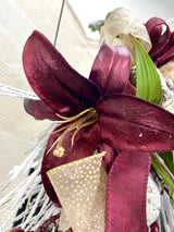 21" Winter Lily Lantern Swag