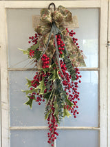 30" Winter Garden Swag