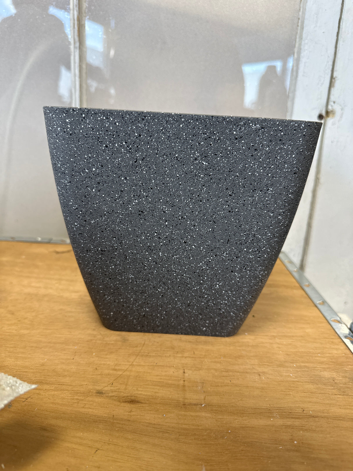 Gray Square Planter