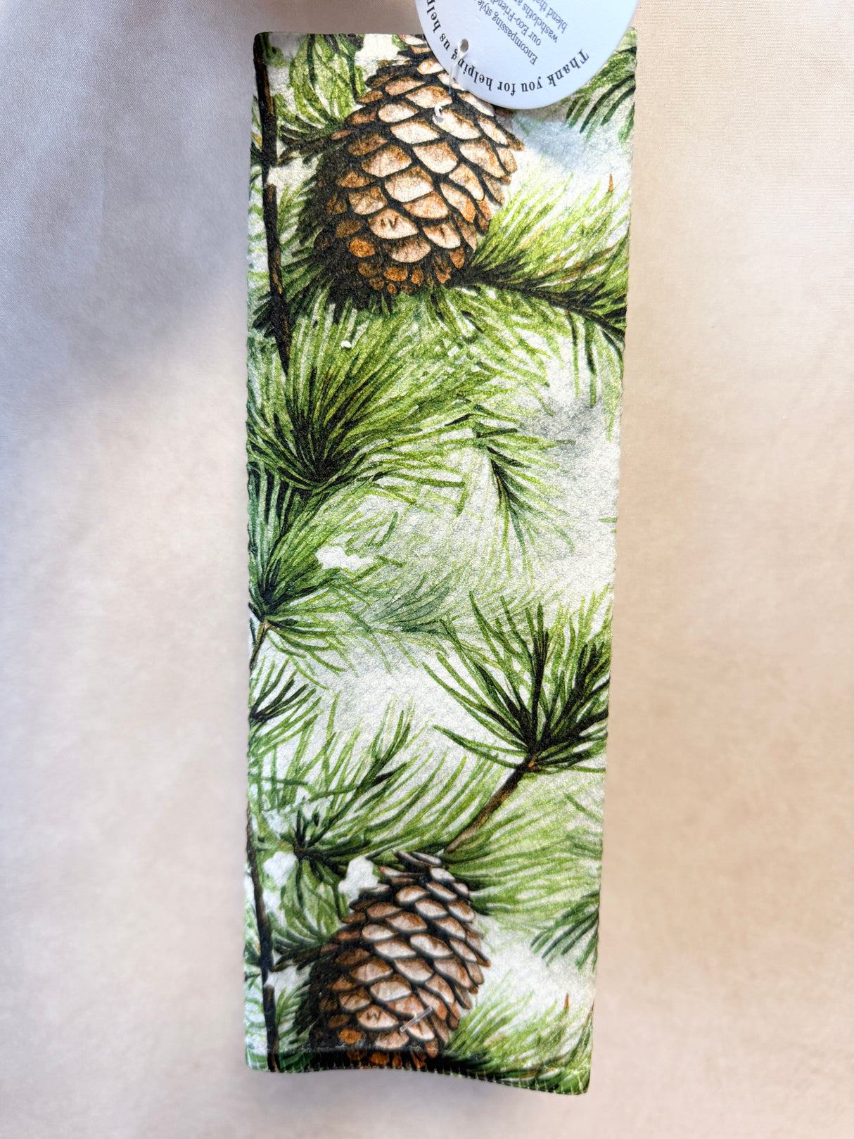 Pine Cone & Twigs Washcloth