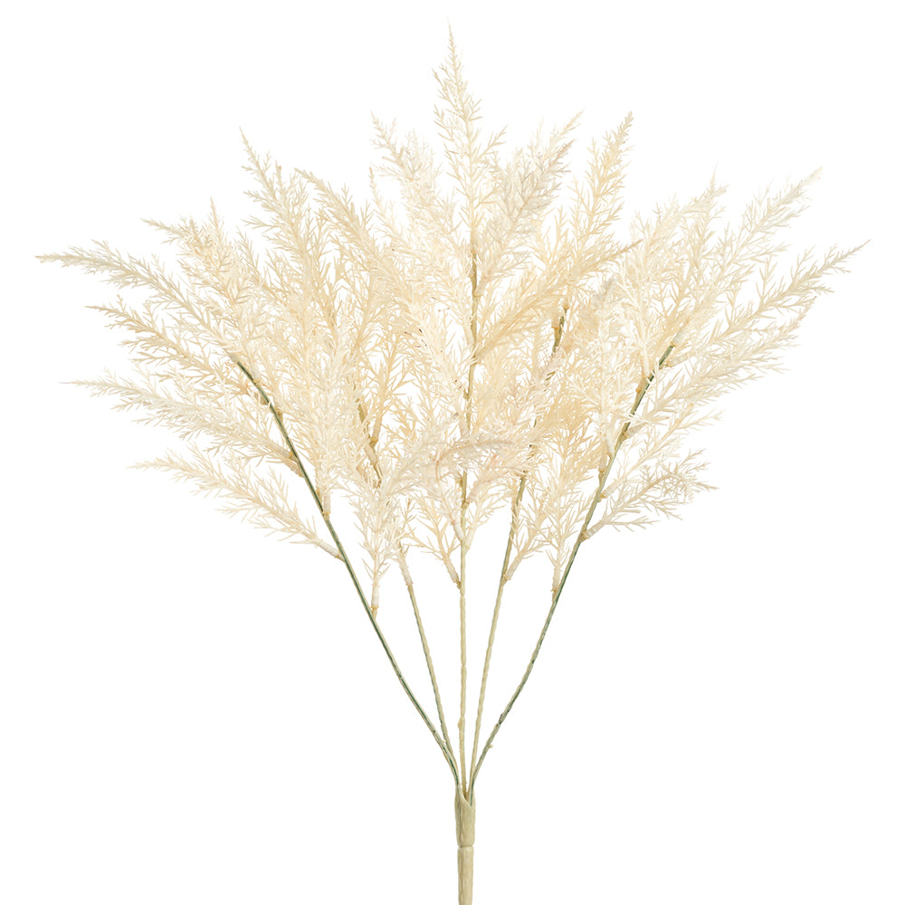 Cream Dried-Look Grass Bush