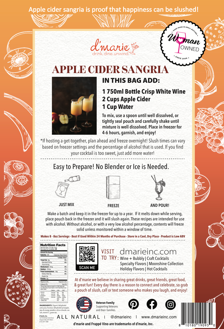 Apple Cider Sangria Slush Mix