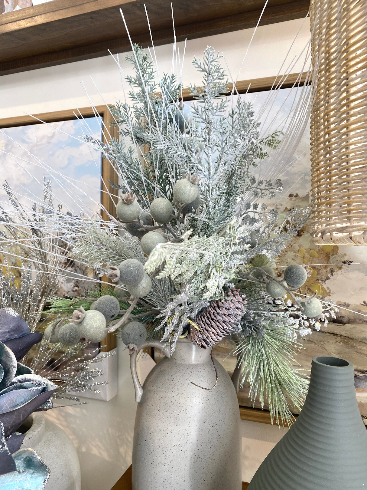 25" Silver Sparkle Drop-In