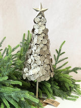 Metal Flowers Christmas Tree with Star