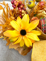 18" Golden Autumn Swag