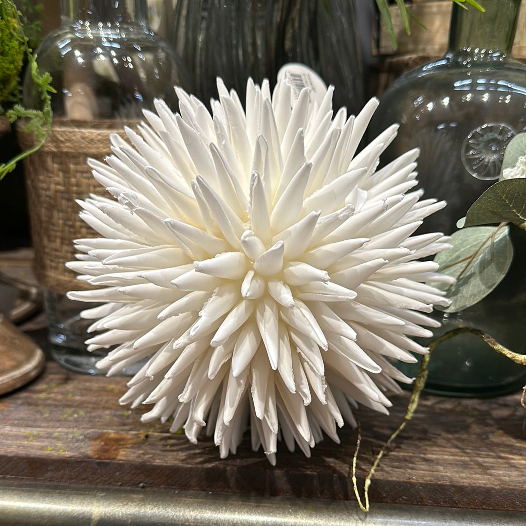 White 6" Foam Spike Orb