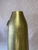 Gold Metal Hammered Floor Vase- Pickup Only