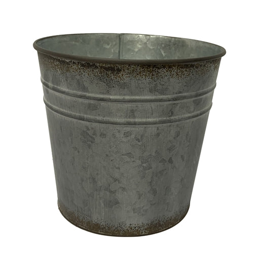 Rustic Round Metal Pot