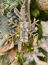 Jute Snowflake Ornament -2 Sizes