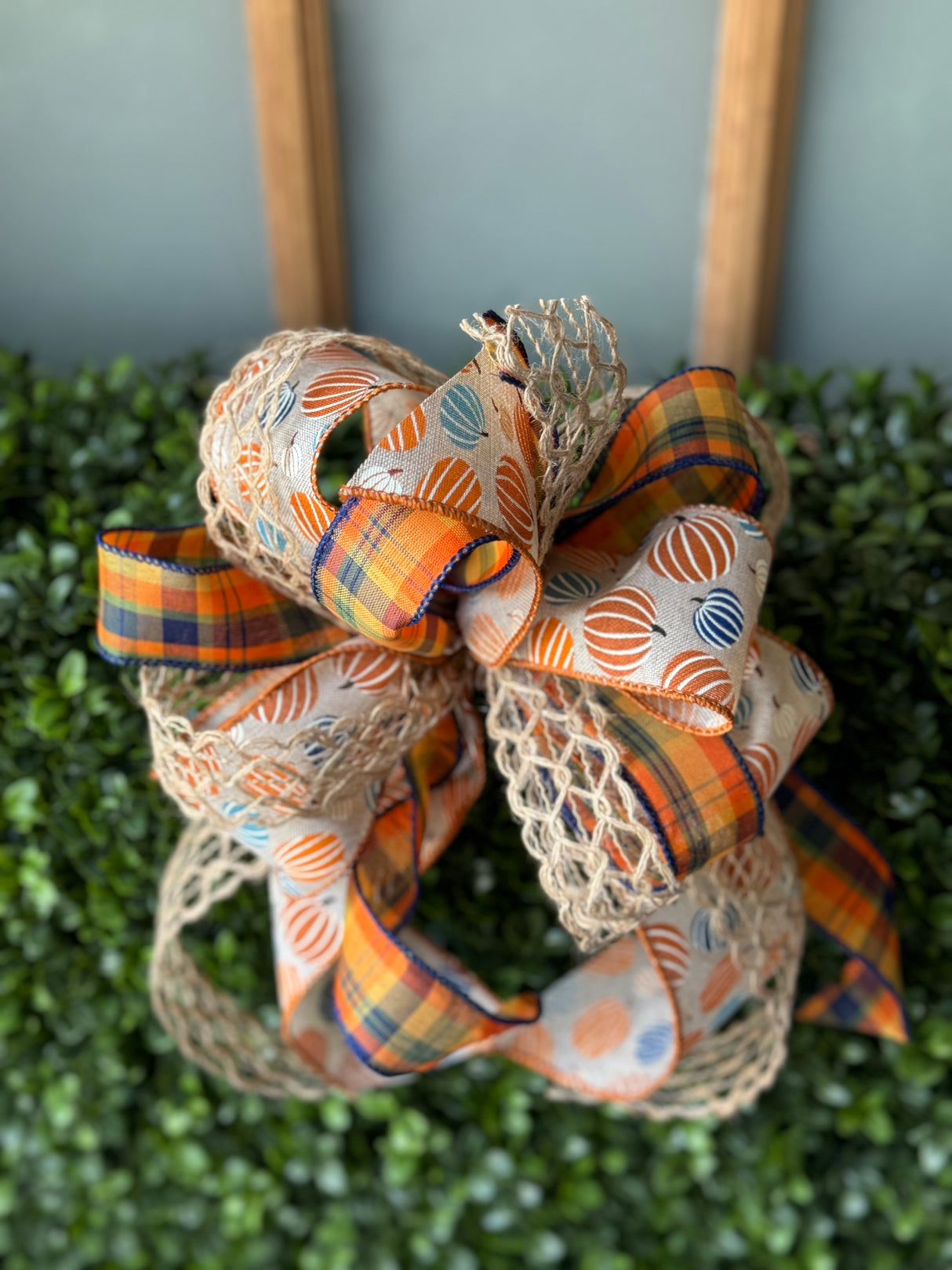 Pumpkin Picking Fall Bow