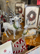 Holiday Holly Deer - 2 Sizes