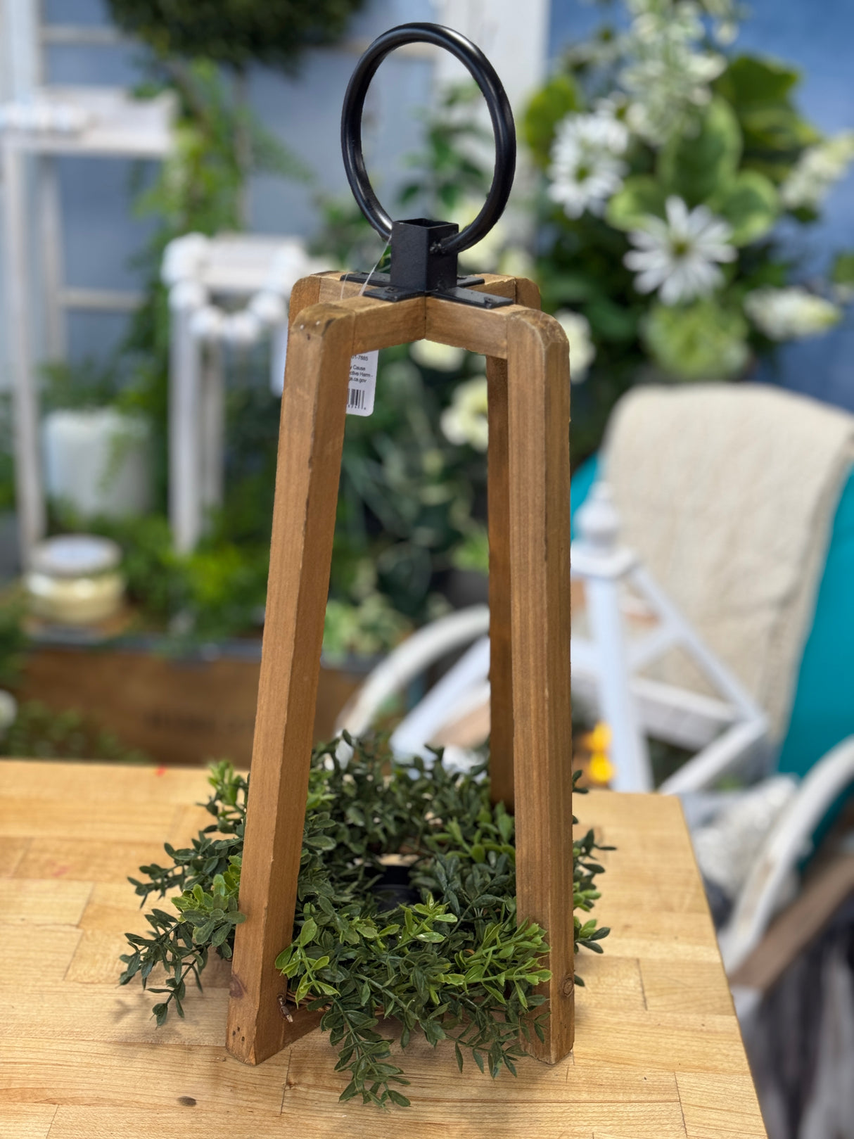 New England Boxwood Candle Ring