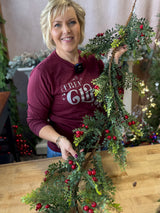 5' Lively Berry Bough Garland