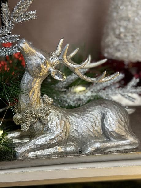 Resin Silver Reindeer- 2 Styles