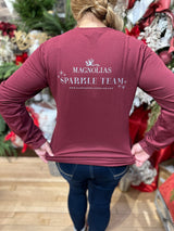 Magnolias Christmas Long Sleeve T-Shirt