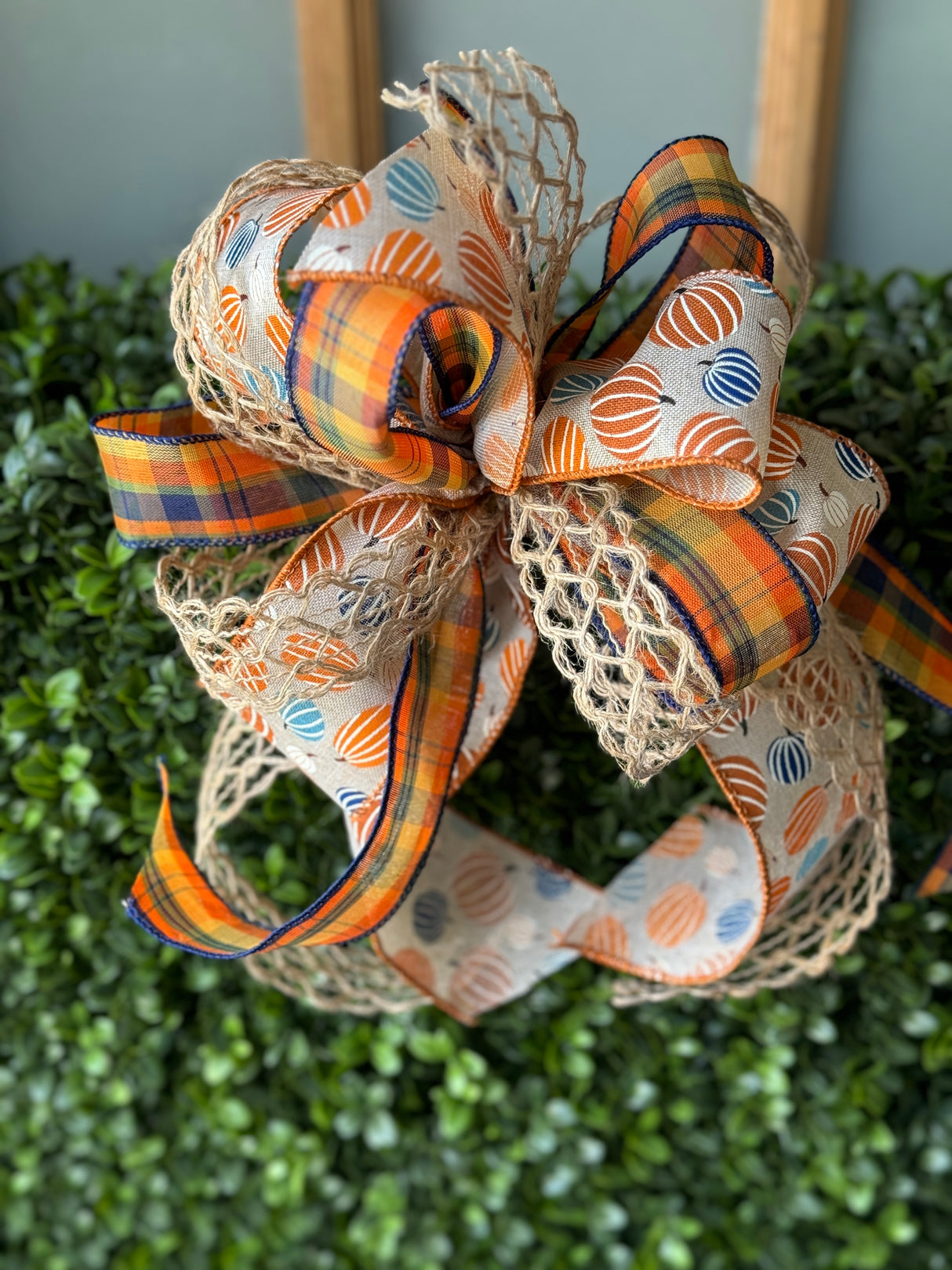 Pumpkin Picking Fall Bow