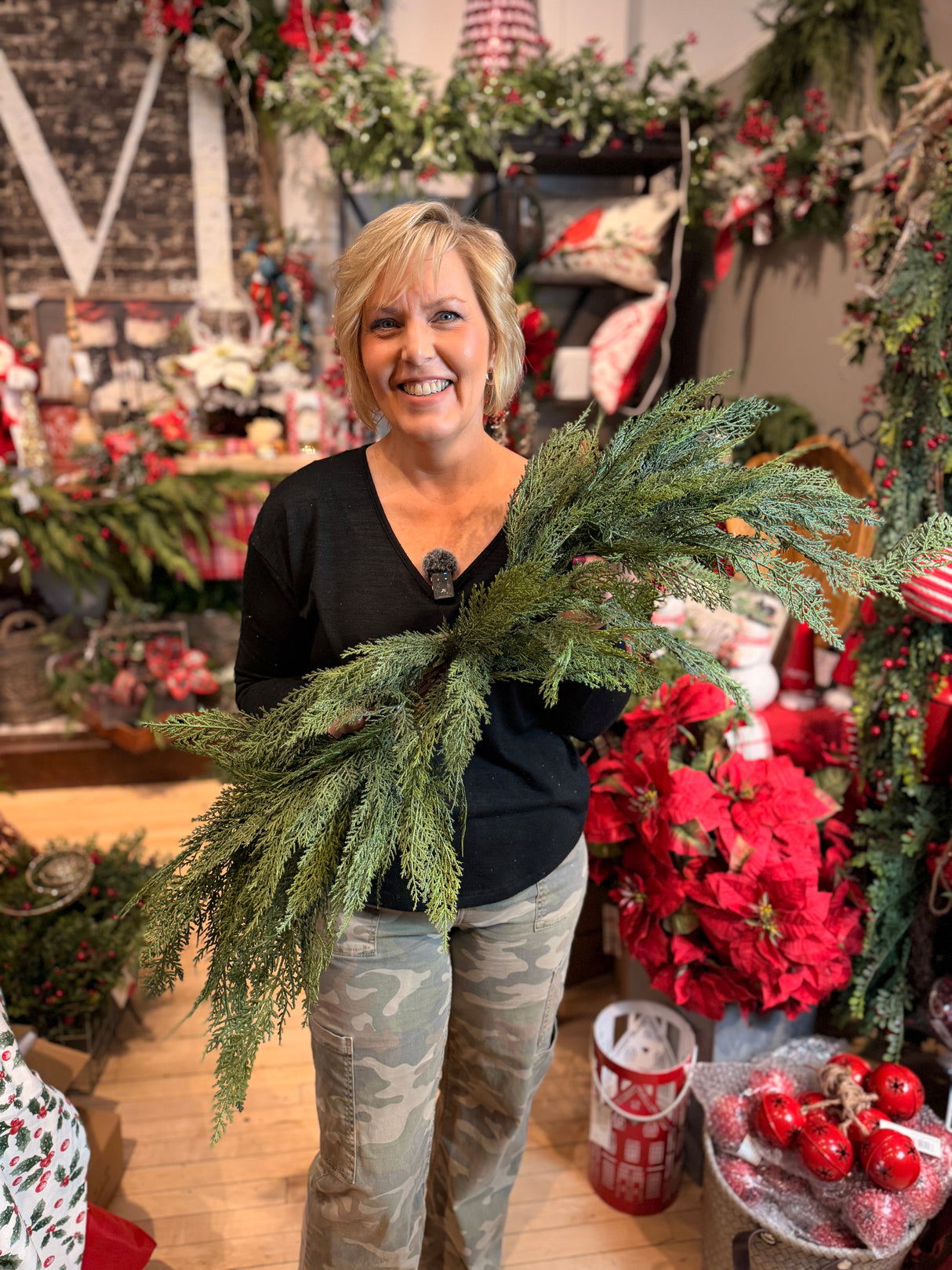 4' Real Touch Cedar Mantel Swag/Garland