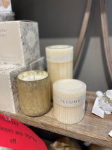 Winter White Fragranced Pillar Candle -2 Sizes