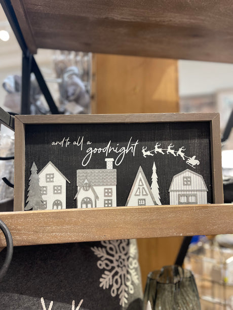 Goodnight Holiday Framed Sign