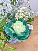 21" Clover & Kale Centerpiece