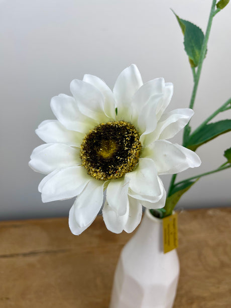 Blooming Cream Sunflower Spray