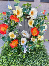 19" Cheerful Memorial Wreath