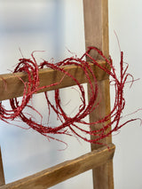 6' Red Glisten Twig Garland