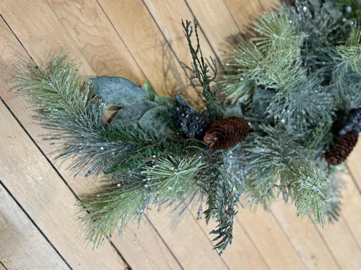 Frosted Pine Cedar Garland